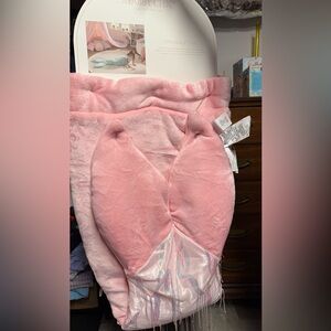 Shabby Chic New Sequin Pink Mermaid Tail Blanket